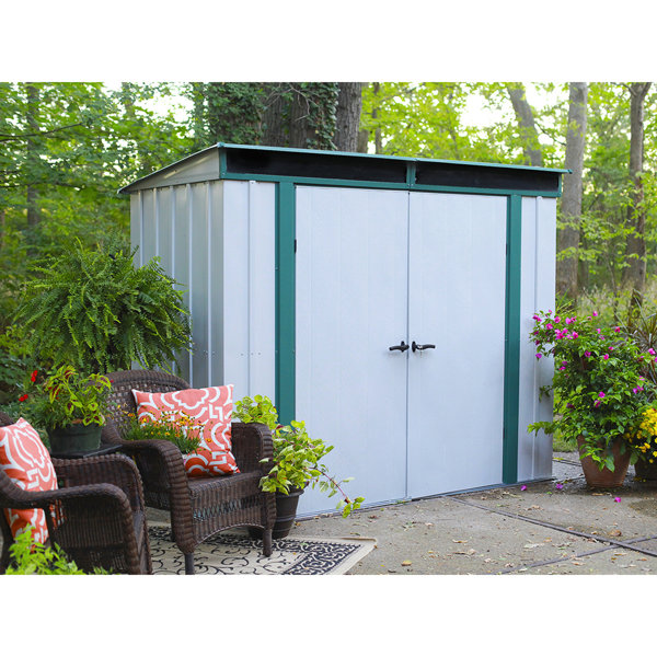 Arrow Euro-Lite 8 ft. W x 4 ft. D Metal Storage Shed